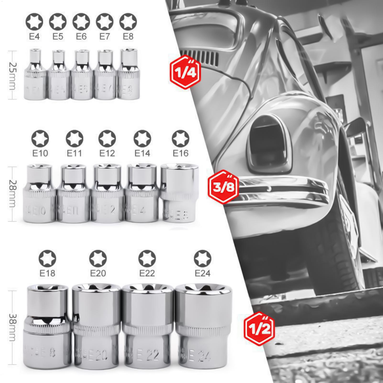 Hand Tools - Socket Set Portable Heavy-Duty Multifunctional Portable
