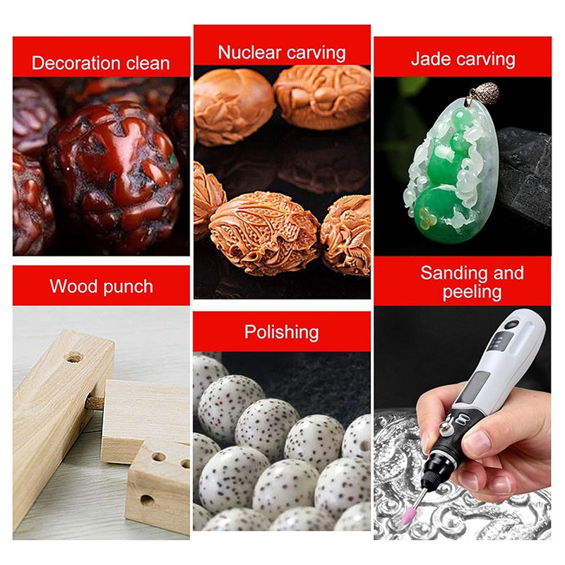 Cordless Rotary Tool Kit Accessories - SHGO Mini for Grinder Kit Rotary