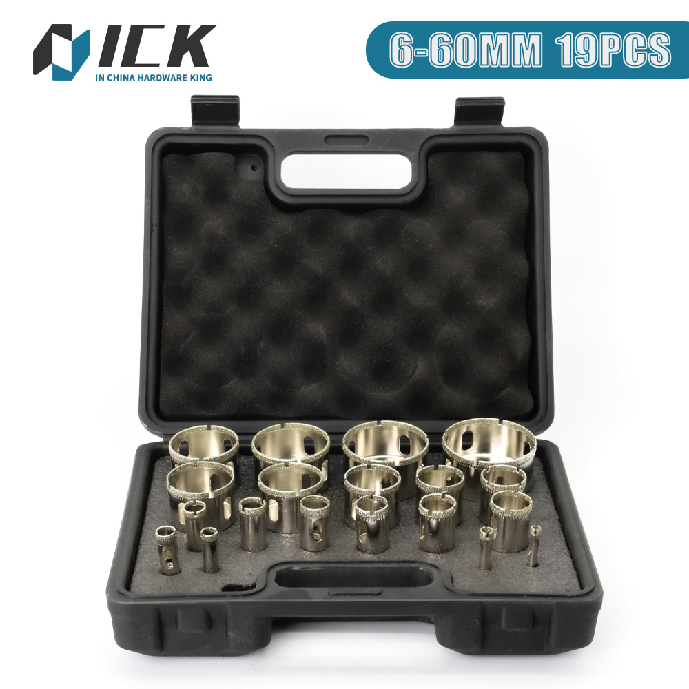 Reciprocating Saw Attachment Drill - Diamond Coated Drill Bit Set 12/19Pcs