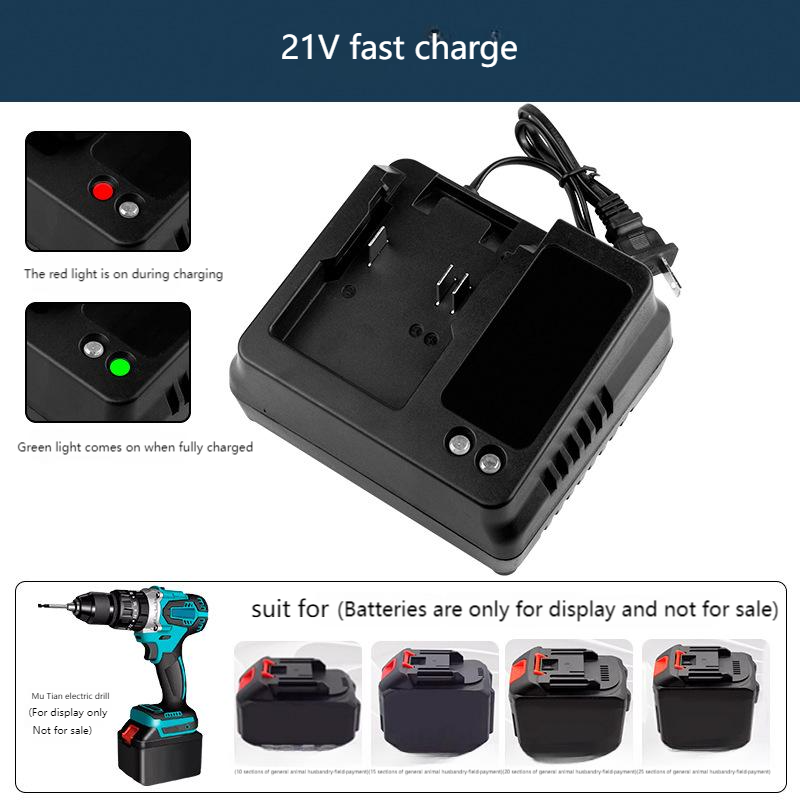 EU US 18V 21V Charger For Maki - Brushless Cordless Electric Drill 18V review and price