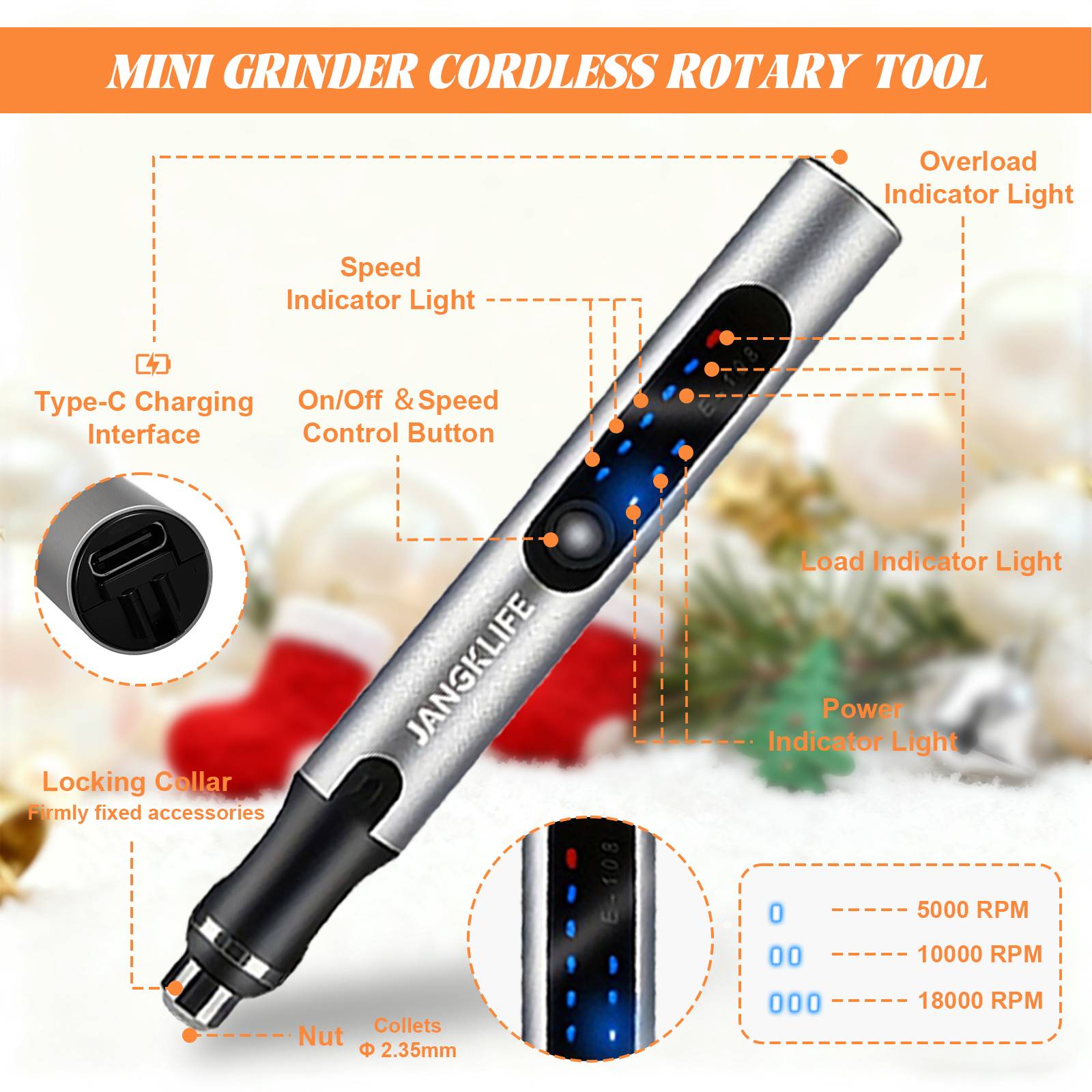 JANGKLIFE USB Cordless Rotary  - Cordless Rotary Tool Kit Accessories review and price