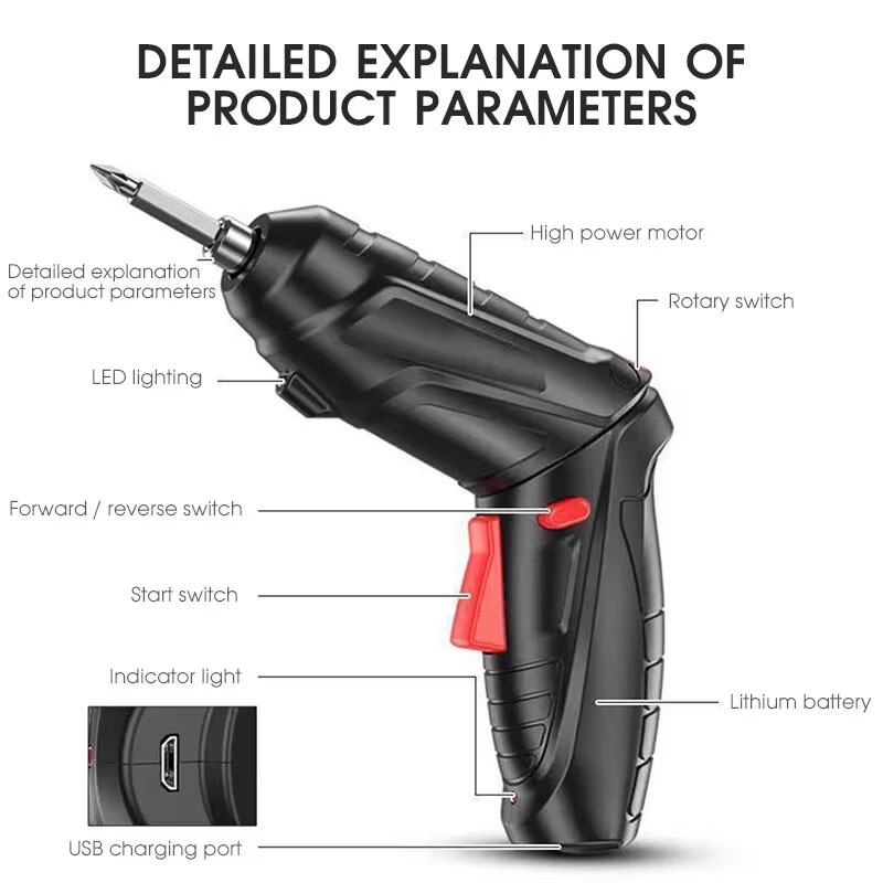 Electric Screwdriver Set 3.6V  - Electric Screwdriver Rechargeable Usb review and price