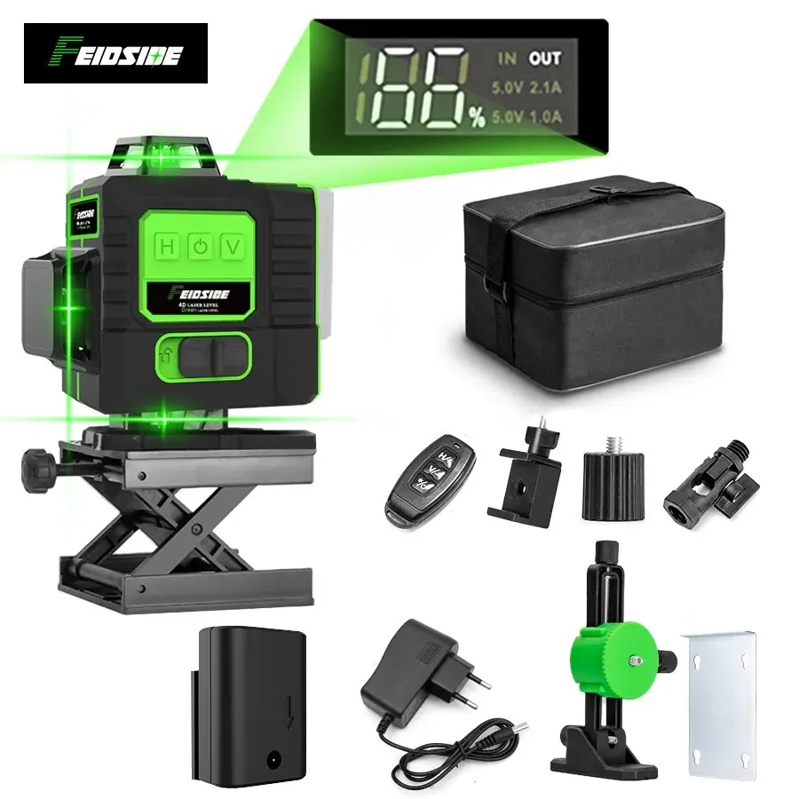 FEIDSIDE 16/12 Lines 4D/3D Las - Laser Level 16 Lines 4D Green review and price
