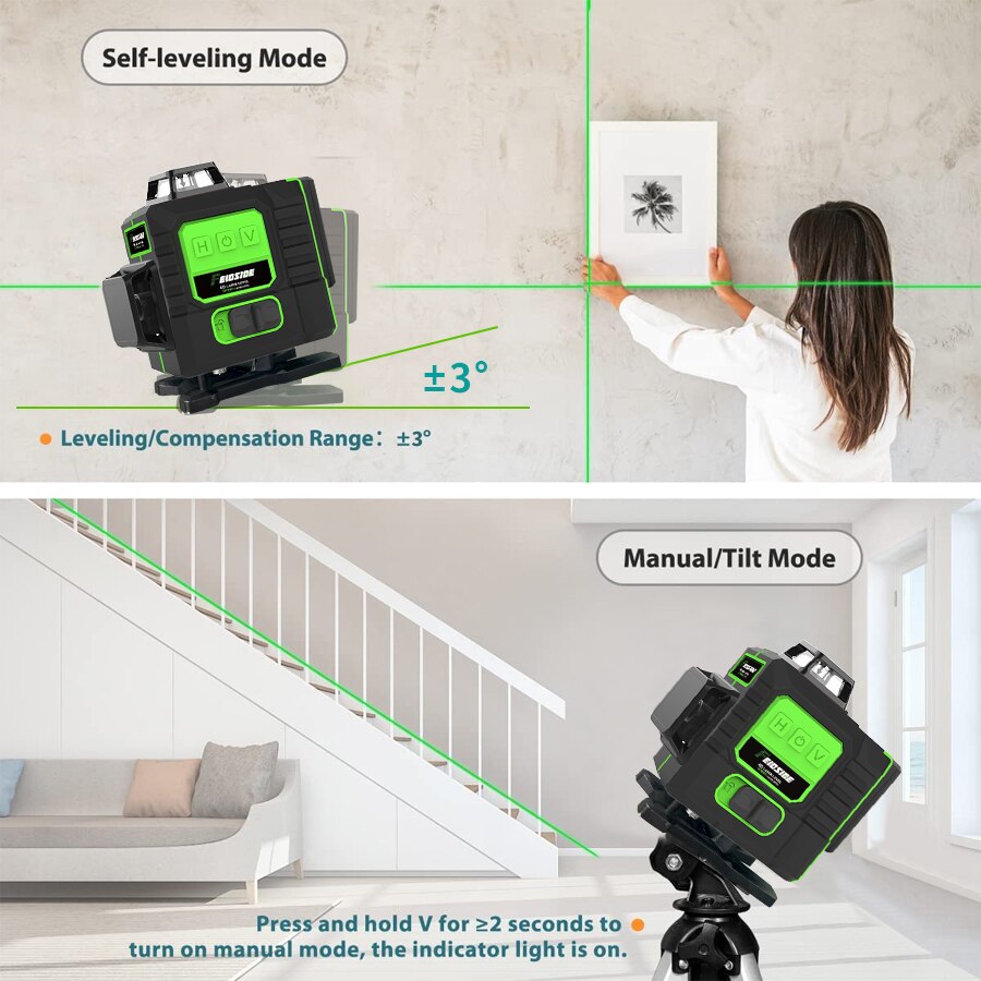 FEIDSIDE 16/12 Lines 4D/3D Las - Laser Level 16 Lines 4D Green review and price