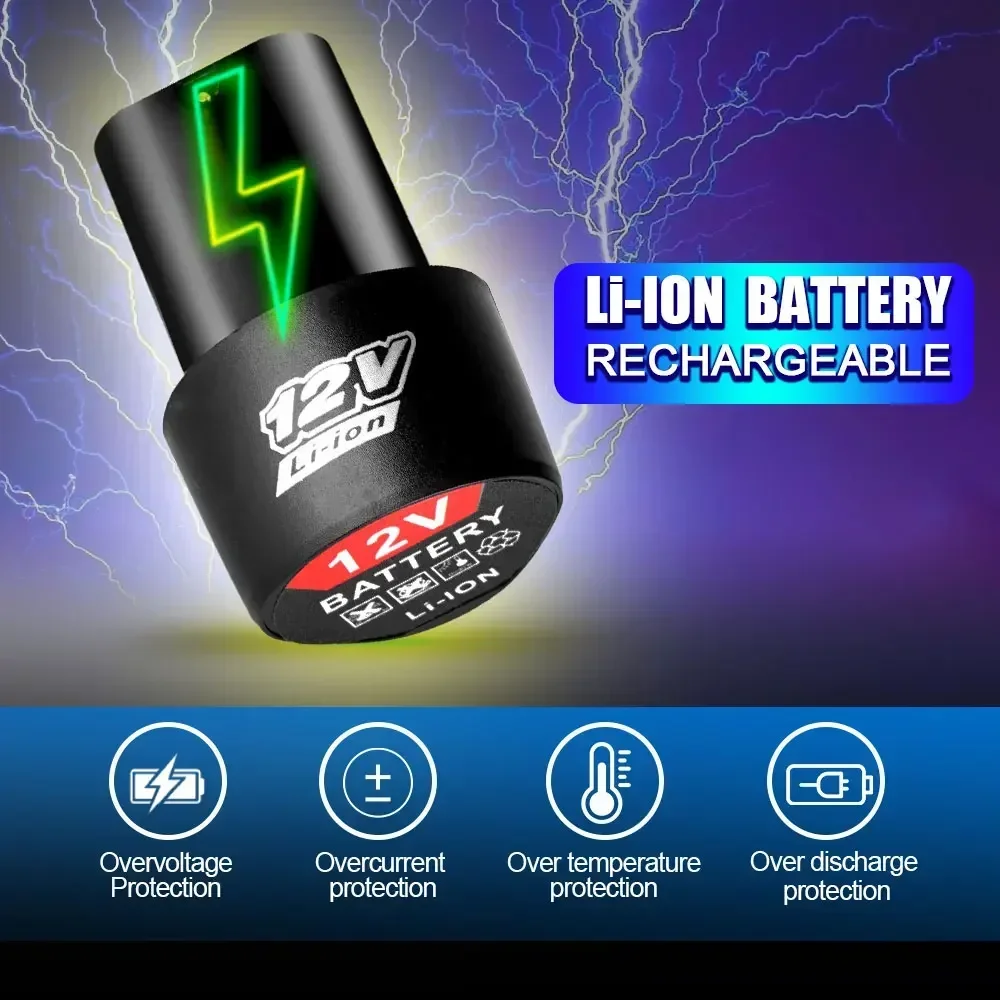 12V 1500mAh Battery Rechargeab - Electric Screwdriver Rechargeable Usb review and price