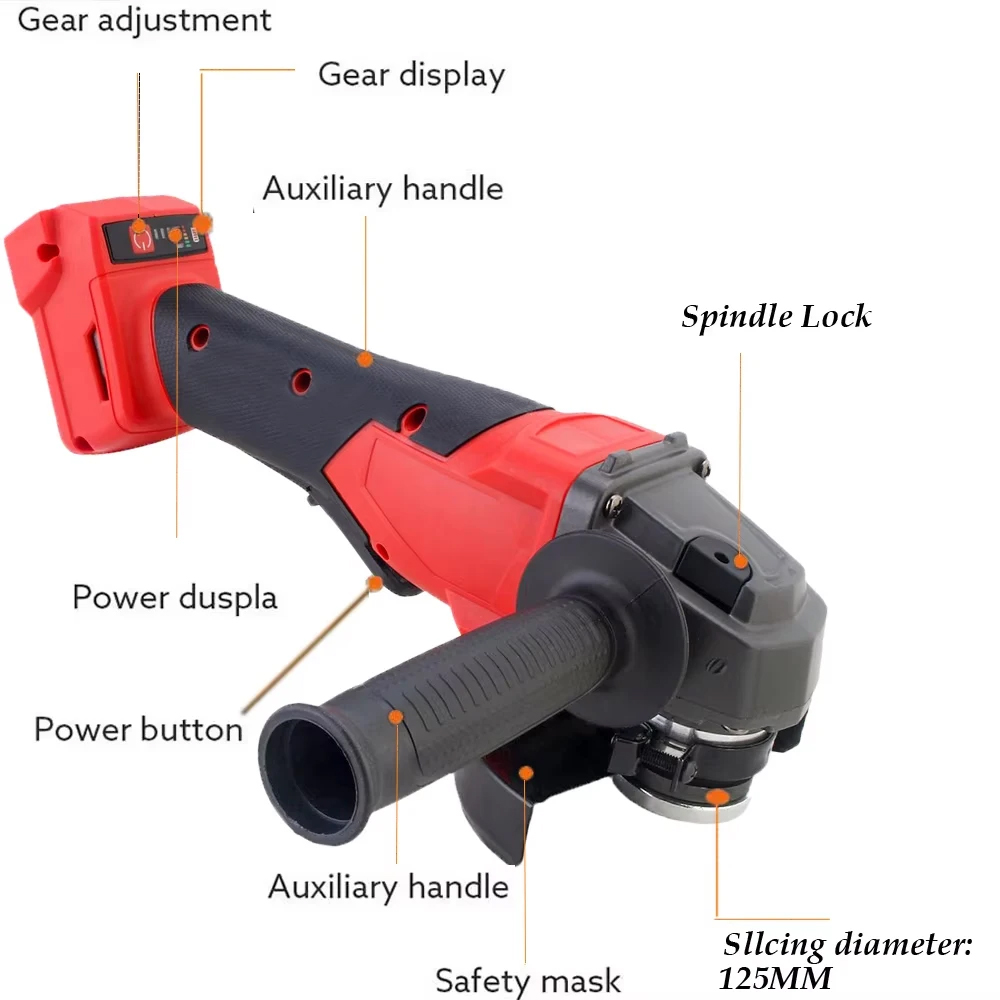 125mm Electric Angle Grinder 3 - Brushless Angle Grinder Battery Powered review and price