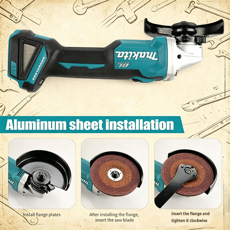 Makita DGA504 18V 6.0Ah 125mm  - Brushless Angle Grinder Battery Powered review and price