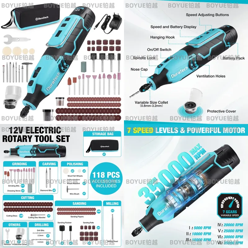 12V Cordless Rotary Tool 5000- - Cordless Rotary Tool Kit Accessories review and price