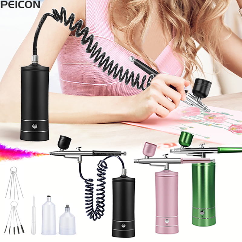Airbrush Painting Airbrush wit - Airbrush Kit With Mini Compressor review and price