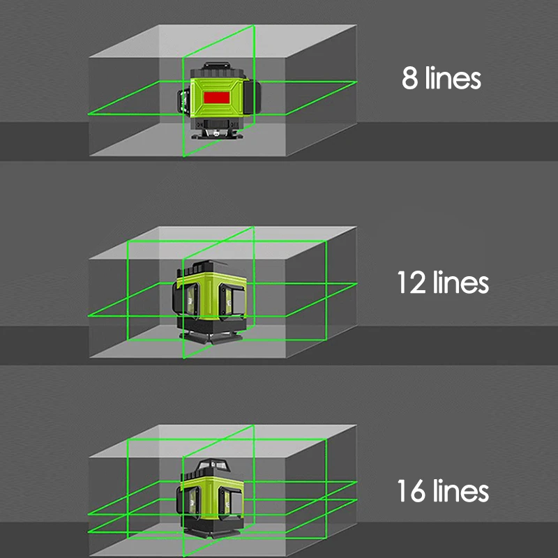8/12/16 Lines Laser Level 4D G - Laser Level 16 Lines 4D Green review and price