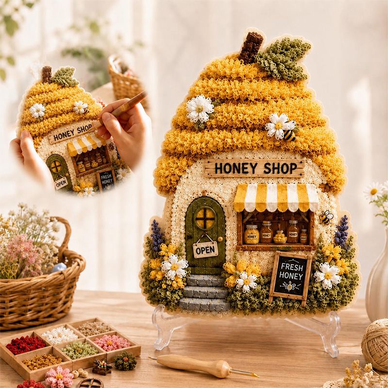 3D Mushroom House Poke Art DIY - Hand Tools review and price