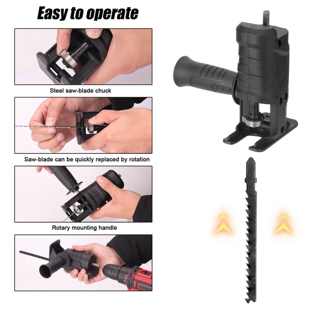 Quick Chuck Drill Saw Adapter  - Reciprocating Saw Attachment Drill review and price