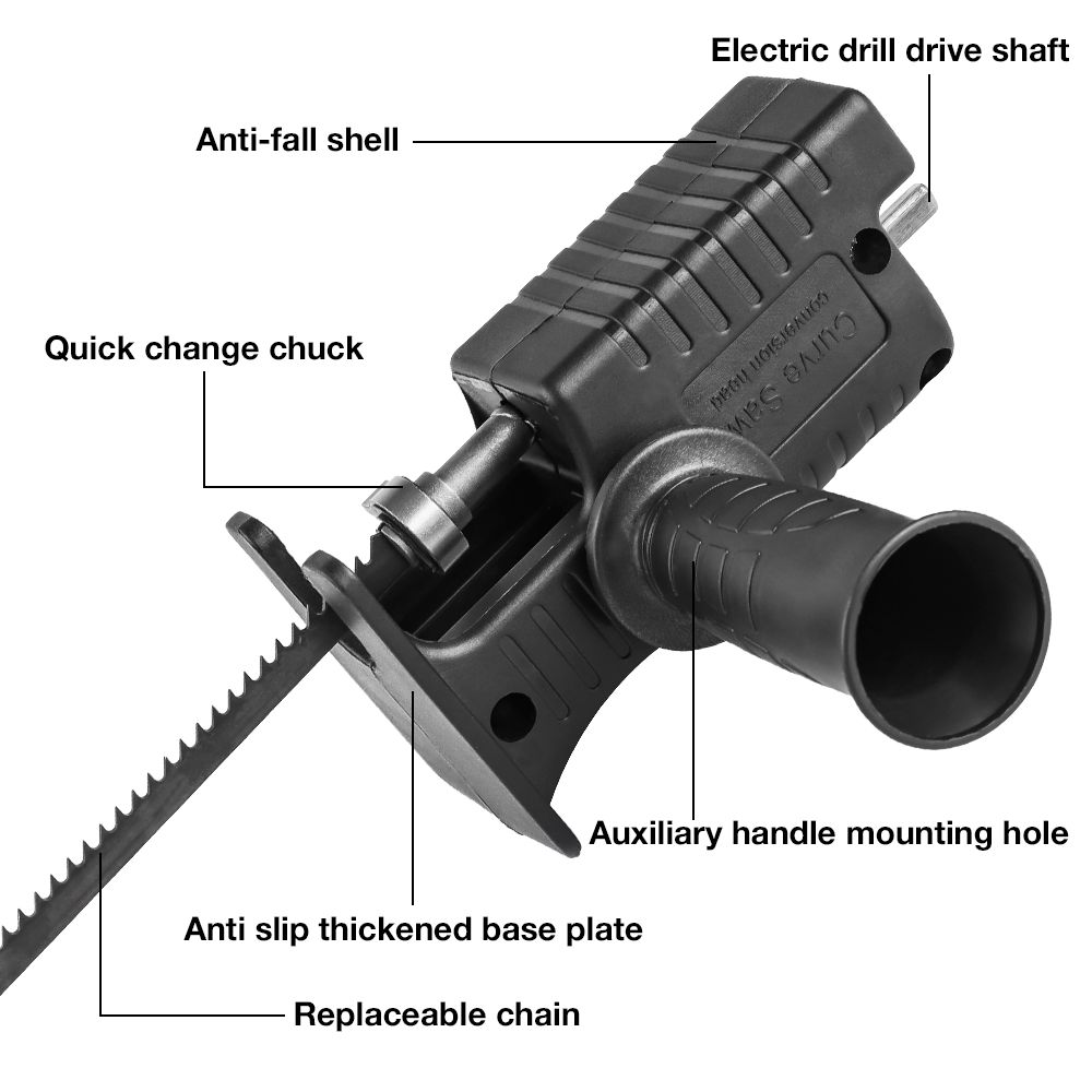 Quick Chuck Drill Saw Adapter  - Reciprocating Saw Attachment Drill review and price