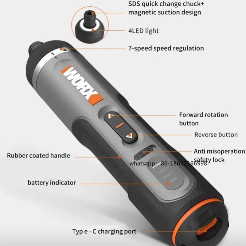 30 Bit Sets Power Tools WX242  - Electric Screwdriver Rechargeable Usb review and price