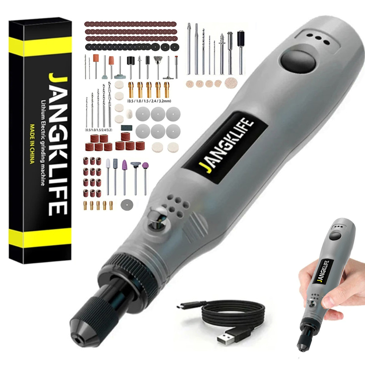 JANGKLIFE USB Cordless Rotary  - Cordless Rotary Tool Kit Accessories review and price