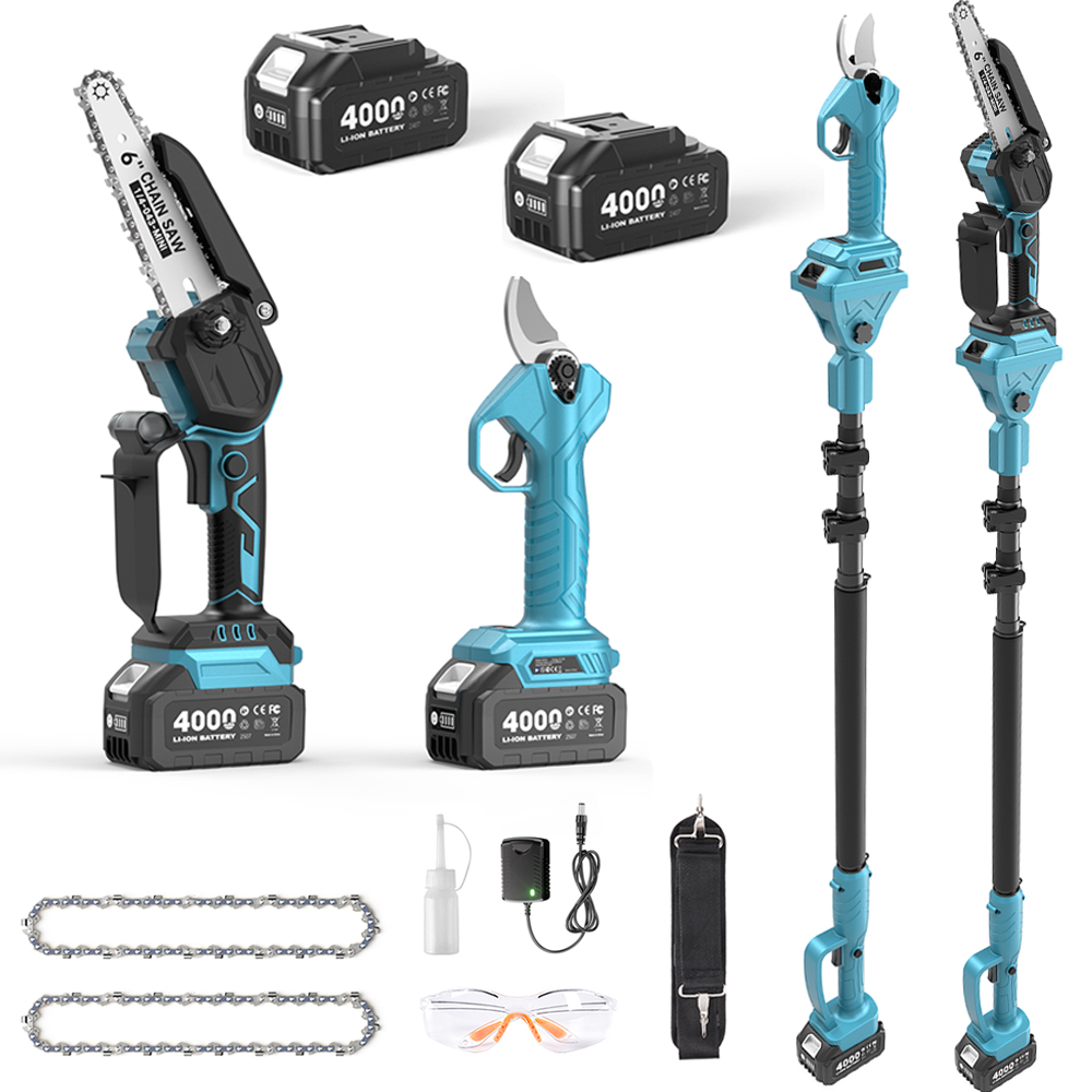 Taskstar 3-in-1 Brushless Pole - Mini Electric Chainsaw 6 Inch review and price