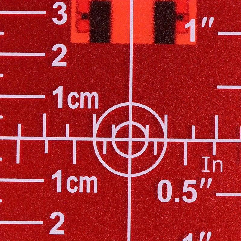 1PCS Inch Cm Laser Target Card - Laser Level 16 Lines 4D Green review and price