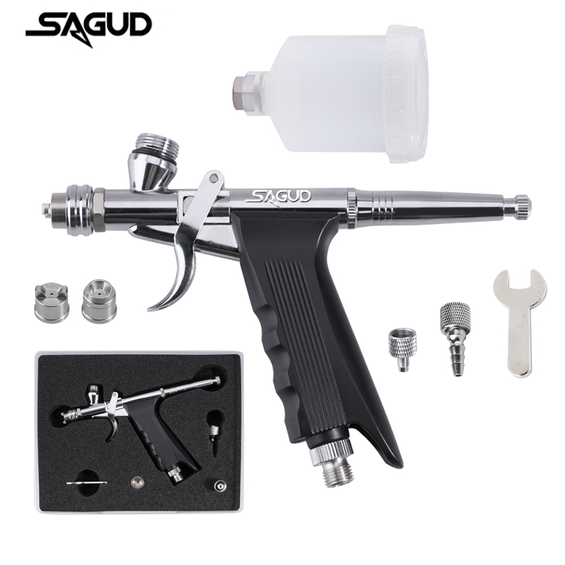 Gravity-Feed Airbrush Dual-Act - Airbrush Kit With Mini Compressor review and price