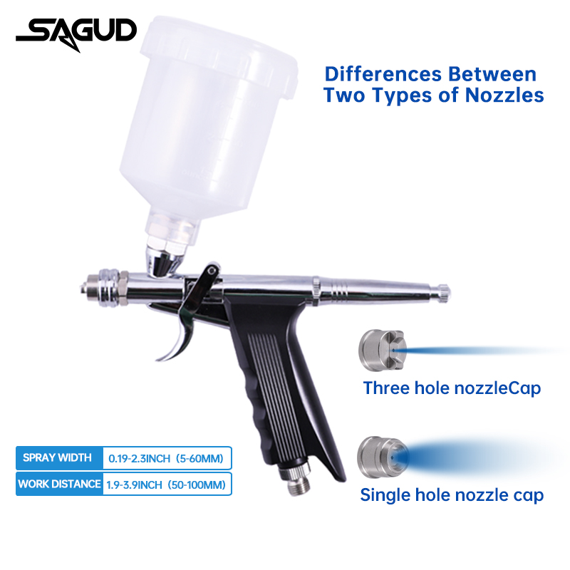 Gravity-Feed Airbrush Dual-Act - Airbrush Kit With Mini Compressor review and price