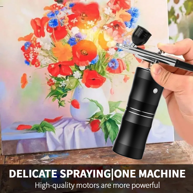 Oxygen Spray Mini Air Compress - Airbrush Kit With Mini Compressor review and price